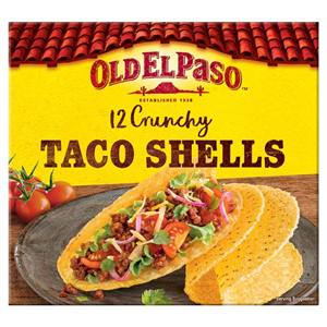 Old El Paso Crunchy Taco Shells X12 156g