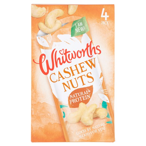 Whitworths Cashew Nuts 4 X 20G
