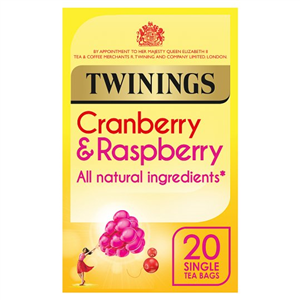 Twinings Cranberry Raspberry 20 Tea Bags 40G