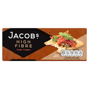 Jacob High Fibre Cream Crackers 200g