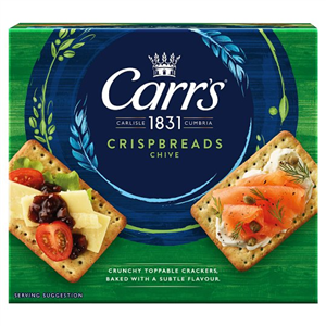 Carrs Crispbread Chives 5 Pack 190G