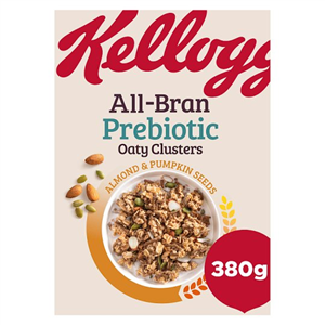 Kellogs All Bran Oaty Clusters Almond & Pumpkin Seeds 380g