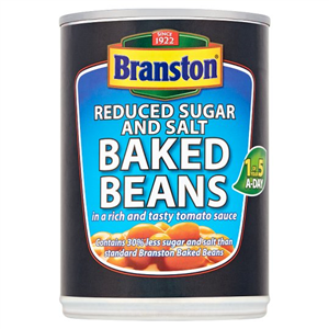 Branston Reduced Sugar And Salt Baked Beans In Tomato Sauce 410g