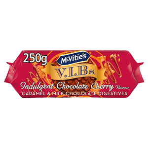 Mcvities Vib Caramel Indulgent Chocolate Cherry Digestion 250g