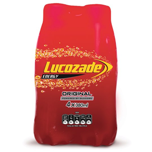 Lucozade Energy Original Fridge Pack 4 X 380Ml
