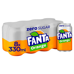 Fanta Orange Zero 8X330ml