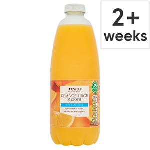 Tesco 100% Pure Orange Juice Smooth 1 Litre