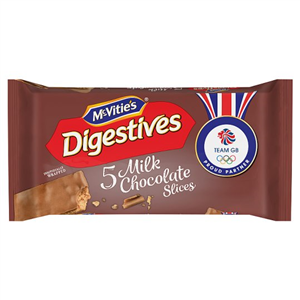 Mcvities Digestive Chocolate Slices 5 Pack 128.6G