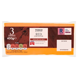 Tesco Red Leicester Cheese 400G