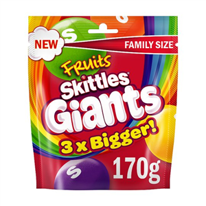 Skittles Giant Fruit Sweets Pouch 170G