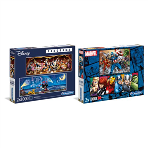 2000 piece Clementoni Disney/Marvel Jigsaw Puzzle Assortment