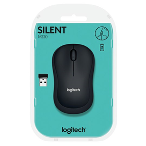 Logitech M220 Silent Mouse Black