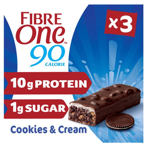 Fibre One Protein Cookies & Cream Bars 3 X 24g