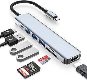 USB C Hub Multiport Adapter, on Amazon