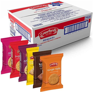 Crawfords Assorted Biscuits Mini Packs - 2 Cases