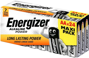 Energizer AA Pack Of 24 Alkaline Batteries
