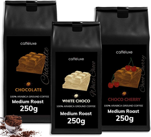 Caffeluxe Flavoured Ground Coffee Mixed Medley