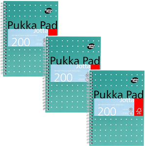 Pukka Pad, A5 Metallic Jotta Book 3-Pack