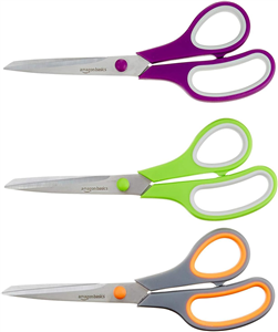 Amazon Basics Multipurpose Stainless Steel Office Scissors