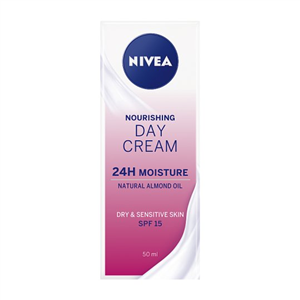 Nivea Rich Daily Moisturiser Cream Dry Sensitive 50Ml