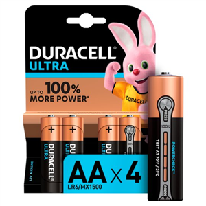 Duracell Ultra AA Batteries 4 Pack