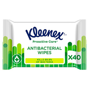 Kleenex 40 Water Fresh Antibacterial Wet Wipes
