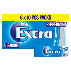 Wrigley's Extra Peppermint 6X10 Pieces 84G