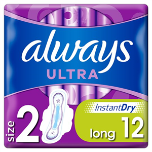 Always Ultra Long Size 2 Sanitary Towels With Wings 12
