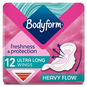 Bodyform Ultra Super Wing Sanitary Towels 12 Pack