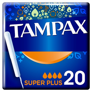 Tampax Super Plus Tampons Applicator 20 Pack
