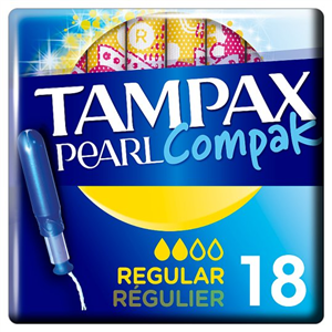 Tampax Pearl Compak Regular Applicator Tampons 18