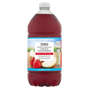 Double Concentrate Apple & Strawberry Squash No Added Sugar 1.5L
