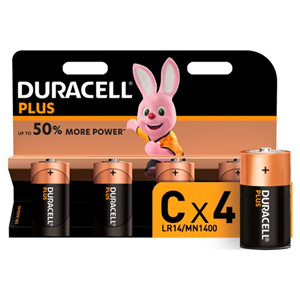 Duracell Plus C 4 Pack