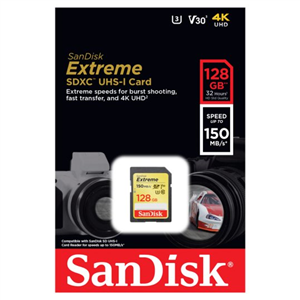 Sandisk Extreme Sdxc Card 128Gb