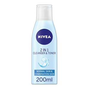 Nivea 2 In 1 Cleanser & Toner 200Ml
