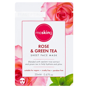 Masking Beautifying Rose Green Tea Mask 20Ml