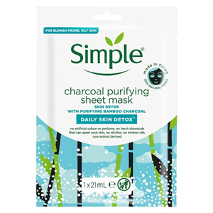 Simple Daily Detox Purifying Charcoal Mask 21Ml