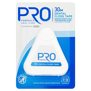 Tesco Pro Formula Dental Floss Tape 30M