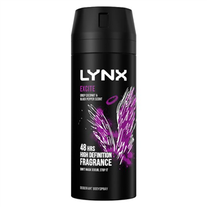 Lynx Excite Body Spray Deodorant 150 Ml