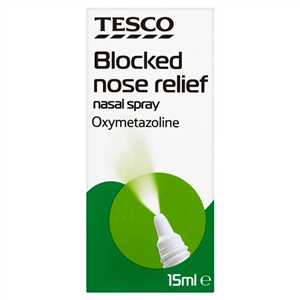Tesco Nasal Decongestant Spray 15Ml