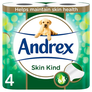 Andrex Skin Kind Toilet Tissues 4 Rolls