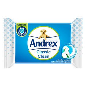 Andrex Classic Clean Washlets 40 Refill Wipes