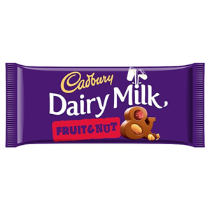 Cadbury Dairy Milk Fruit & Nut Chocolate Bar 200G
