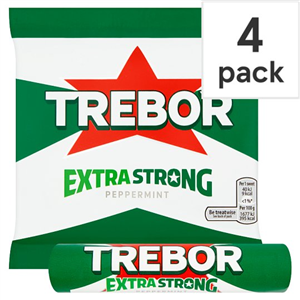 Trebor Extra Strong Peppermint 4 Pack 166g
