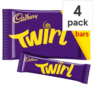 Cadbury Twirl Chocolate Multipack 4 X34g