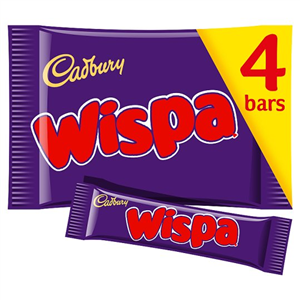 Cadbury Wispa Chocolate Multipack 4 X30g