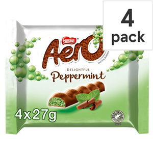 Aero Peppermint Chocolate Multipack 4 X27g