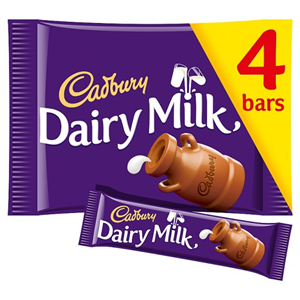 Cadbury Dairy Milk Chocolate Multipack 4 X36g