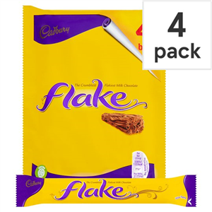 Cadbury Flake Chocolate Multipack 4 X25.6G