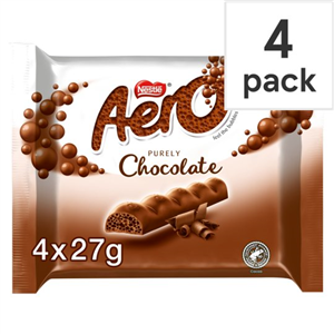 Aero Milk Chocolate Multipack 4 X27g